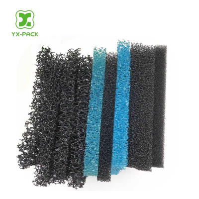 Black Breathable Air Filter Reticulated Polyurethane Sponge Foam Filter